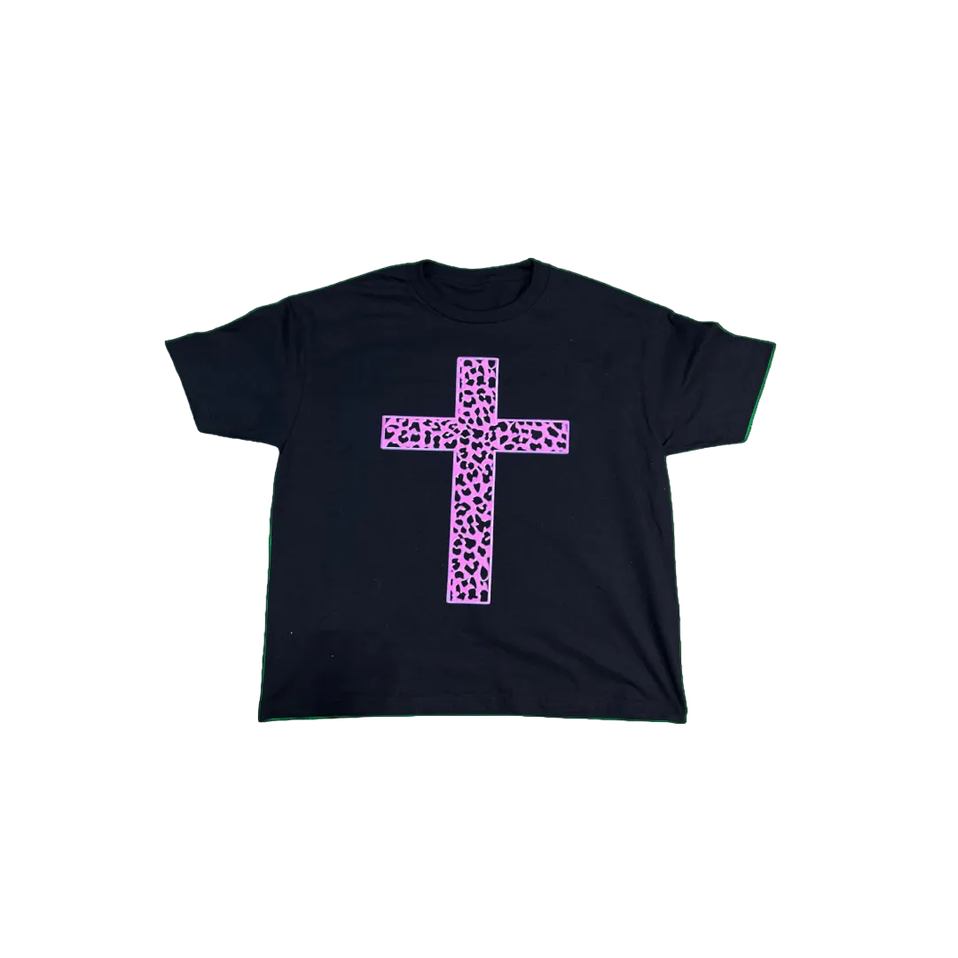 PINK CROSS TEE